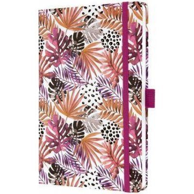 SIGEL Exkluzivní zápisník "Jolie" Apricot Jungle Fever A5 linkovaný 87 listů tvrdé desky – Zboží Živě