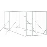 vidaXL Venkovní psí kotec stříbrný 200 x 600 x 200 cm – Hledejceny.cz