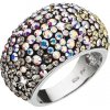 Prsteny Evolution Group s.r.o. Stříbrný prsten s krystaly Swarovski mix barev měsíční 35028.3 moonlight