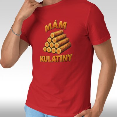 Mám kulatiny pánské vtipné tričko k narozeninám 07 červená – Zboží Dáma