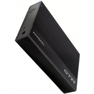AXAGON EE35-GTR Box na disk, externí, pro 3,5" HDD/SSD, USB-C 3.2 Gen1, SATA III, hliník, černý EE35-GTR