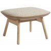 Taburet HAY Ottoman Uchiwa, lacquered solid oak, Bolgheri LGG60/Sense Nougat