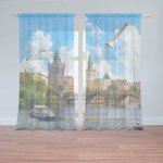 Sablio Záclony Praha Karlův most 2: 2ks 150x250cm – Hledejceny.cz