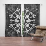 Sablio Závěs Star Wars Vesmírné lodě na šedém abstraktu: 2ks 140x250cm – Hledejceny.cz