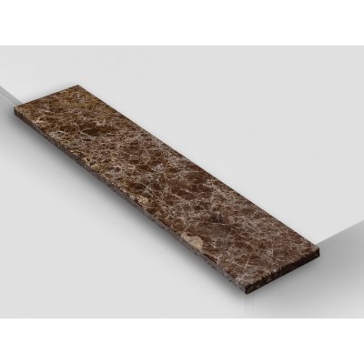 TONE OF STONE Vnitřní parapet z přírodního kamene - Mramor Emperador Brown lesk, 250x250x20 mm – HobbyKompas.cz