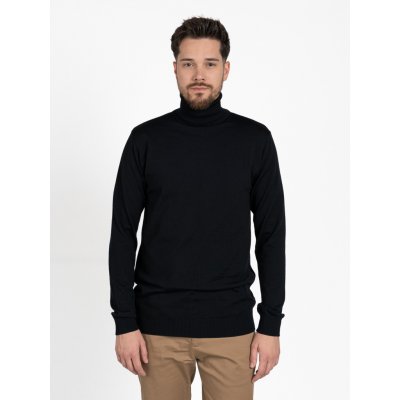 TallGuys pánský prodloužený merino rolák Light Deep black – Sleviste.cz