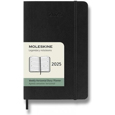 Moleskine A6 týdenní 2025 černý – Zboží Dáma