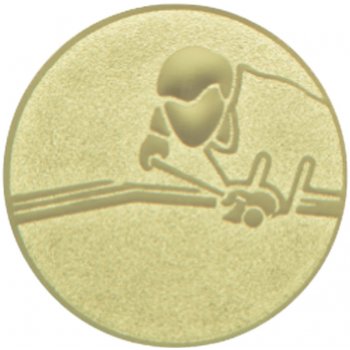 Emblém karambol zlato 25 mm