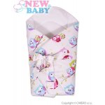 New Baby Zavinovačka s kokosovou vyztuží a mašlí bílá se sovou – Zboží Dáma