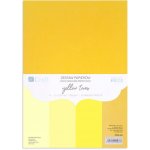 Dp Craft Sada jednobarevných papírů A4 20 ks - žlutý mix – Sleviste.cz