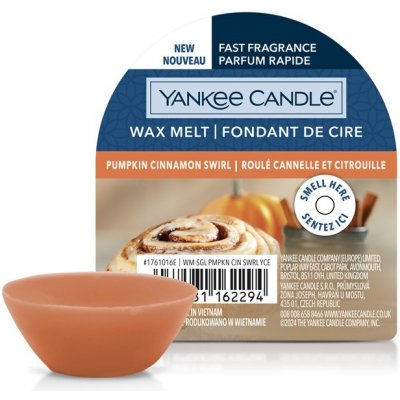 Yankee Candle Signature vonný vosk Pumpkin Cinnamon Swirl Dýňový skořicový šnek 22 g – Zbozi.Blesk.cz