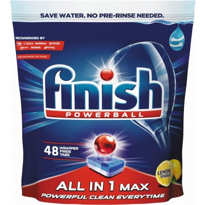 Finish All in 1 Max tablety do myčky nádobí Lemon Sparkle 48 ks