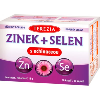 Terezia Zinek+selen+echinacea 30 kapslí – Hledejceny.cz