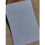 Pěnová guma Moosgummi s glitry 20x30 cm stříbrná – Zboží Dáma