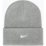 Nike Zimní čepice Peak Swoosh Beanie dark grey heather/white – Hledejceny.cz
