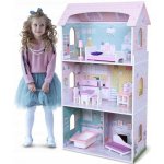 Ecotoys Domeček pro panenky Borůvková rezidence 95 cm – Zboží Dáma