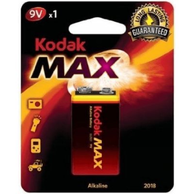 Kodak Alkaline Max 9V 1ks 146550 – Zboží Mobilmania