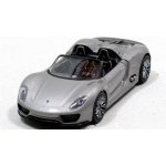 Welly Porsche 918 Spyder model stříbrná 1:34 – Sleviste.cz