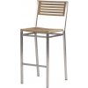 Zahradní židle a křeslo Barlow Tyrie Nerezová barová židle Equinox, 47x51x106 cm, rám nerez, teak