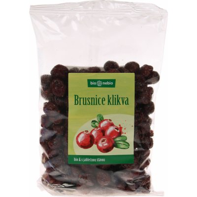 BioNebio Bio brusnice klikva slazená jablečnou šťávou 400 g – Sleviste.cz