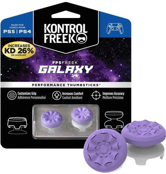 KontrolFreek Freek Galaxy (Purple) PS4/PS5 Extended Controller Grip Caps