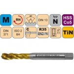 NÁSTROJE CZ Strojní závitník /CZZ2360/ pro metrický závit se šroubovitou drážkou CZZ Závit: M8 – Hledejceny.cz