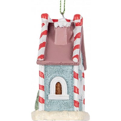 Clayre & Eef Modrá závěsná dekorace perníková chaloupka Candy - 6*4*8 cm – Hledejceny.cz