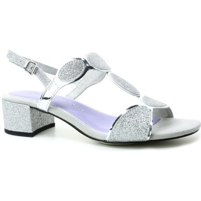 MARCO TOZZI 2-28231-44 silver dámské společenské sandály – Zboží Mobilmania