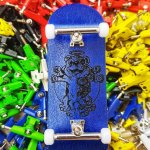 Fingerboard Komplet Profissionais Bullgod 32 mm CryptoGod Blue – Zboží Dáma