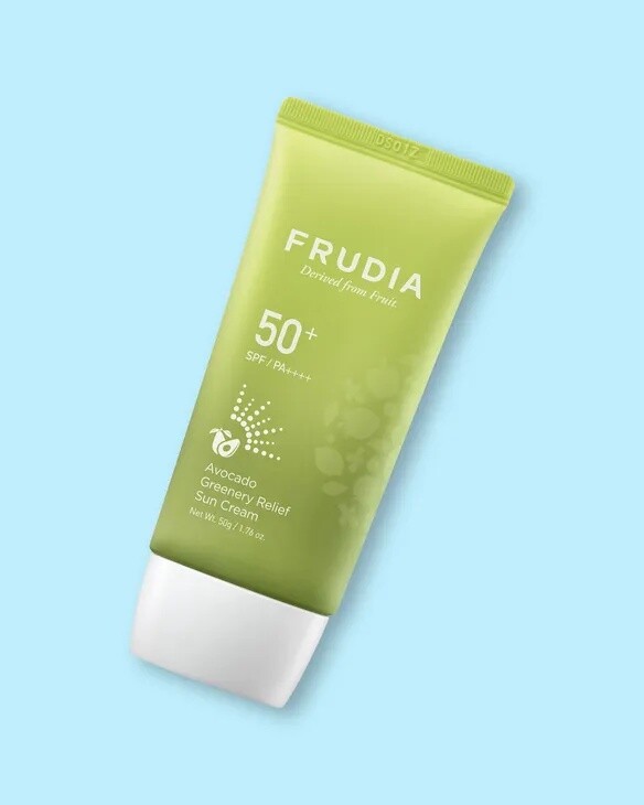 Frudia Sun Avocado Greenery Relief hydratační ochranný krém pro citlivou pleť SPF50+ 50 g