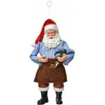 Clayre & Eef Závěsná vánoční dekorace Santa Claus držící kladivo - 10*6*17 cm – Hledejceny.cz