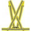 Reflexní pásek X-BELT žluté reflexní popruhy na oblečení, reflexní kšandy npro motorkáře