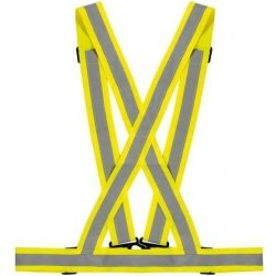 X-BELT žluté reflexní popruhy na oblečení, reflexní kšandy npro motorkáře
