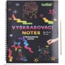 Škrabací Vyškrabovací notes duhový 10 listů