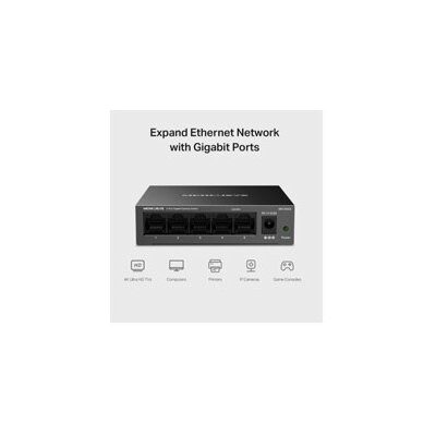 TP-Link Mercusys MS105GS 5portový gigabitový stolní switch – Zboží Živě
