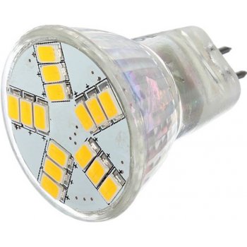 Lighting LED žárovka 3W 12V MR11 210lm 15 SMD 5630 Teplá bílá