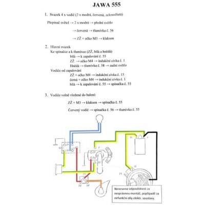 Elektroinstalace - JAWA 50 555 – Zbozi.Blesk.cz
