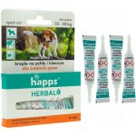 HAPPS Bylinné kapky proti blechám a klíšťatům pro střední psy 10-20 kg – Sleviste.cz
