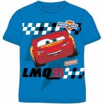 E plus M Chlapecké bavlněné tričko s krátkým rukávem Auta Cars Blesk McQueen modré – Zboží Mobilmania