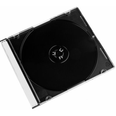 1x25 Hama CD-pouzdra CD-Box- Slim cerna 51167 – Zboží Živě