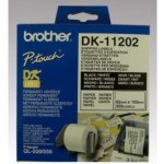 Papírové štítky Brother DK11202, 62mm x 100mm, bílá, 300 ks, pro tiskárny řady QL – Sleviste.cz
