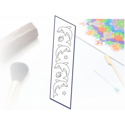 Radost v písku Šablona na pískování záložka do knihy delfínci – Zboží Dáma