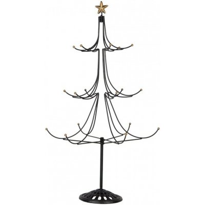 Clayre & Eef Černá antik kovová dekorace stromek Christmas Tree - Ø 41*71 cm – Hledejceny.cz