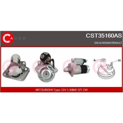 Startér CASCO CST35160AS – Hledejceny.cz