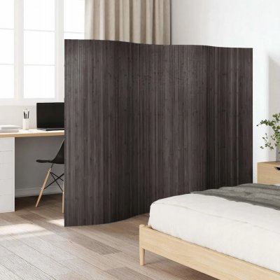 vidaXL Paraván 250 x 165 cm bambusově šedý – Sleviste.cz