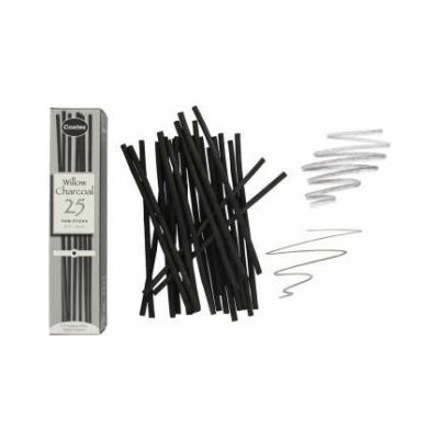 Coates přírodní uhel 25 ks tenké 2-3 mm – Zboží Dáma