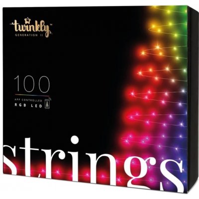 Twinkly Chytré LED osvětlení na stromeček Strings 100 diod 8m vícebarevné