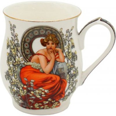 Home Elements Porcelánový hrnek Mucha světlý 350 ml