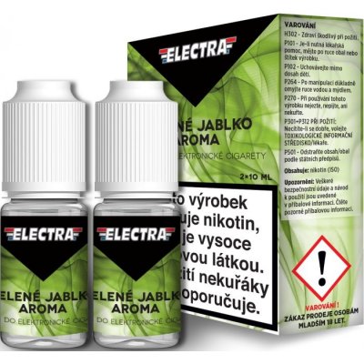 Ecoliquid Electra 2Pack Green apple 2 x 10 ml 3 mg – Zbozi.Blesk.cz