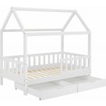 Juskys 106637 dětská postel 160x80 s roštem bílá – Zboží Mobilmania